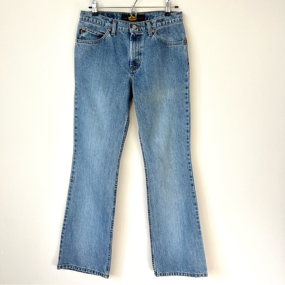Vintage Todd Oldham Sparkle Flare Jeans - Picture 1 of 8